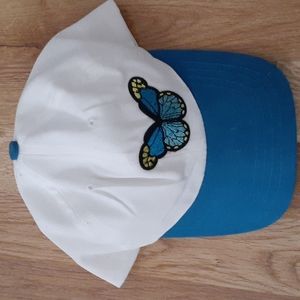 Upcycled Butterfly Patch Baseball Cap